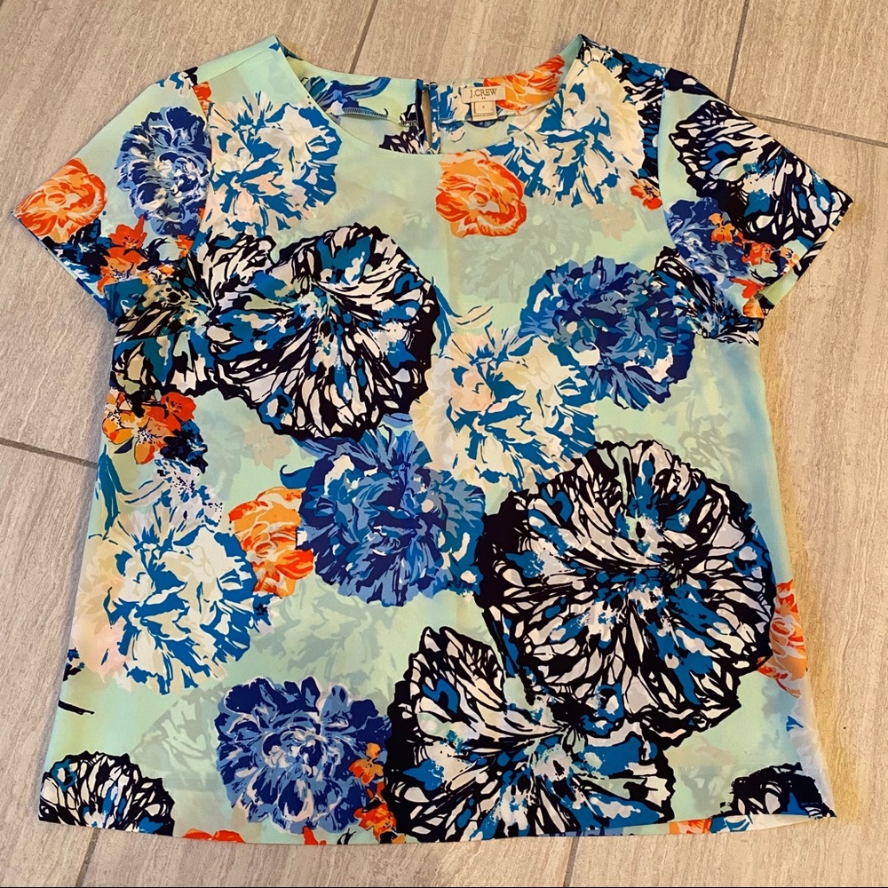 j. crew floral top